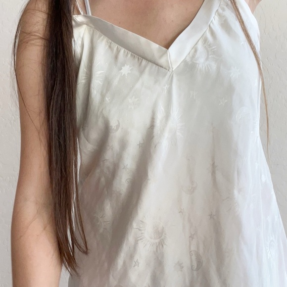 Vintage Morgan Taylor Intimates Stars Moon Sun Nightgown Slip Dress - Picture 2 of 12